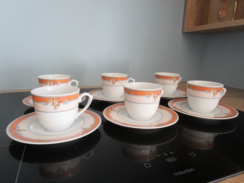 Tasses cafe soucoupes - 6,