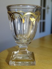 BACCARAT 19th century 1 old glass cellar liqueur crystal nap iii ht 7.3 cm GOLD GILDING
