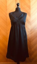 Robe noire satinée Sarah