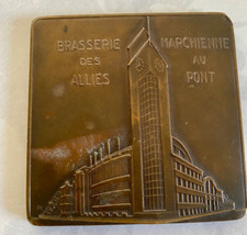 medaille marchienne au pont brasserie des alliers marchienne au pont 1938