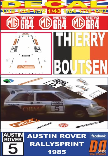 Decal metro 6r4 thierry - mg,