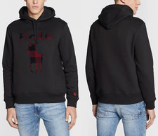 Polo Ralph Lauren Sweat À Capuche Fleece À Carreaux Big Pony