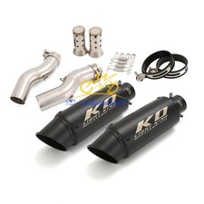For Suzuki Hayabusa GSX1300R 2021-2025 Slip on Exhaust Pipe Black Muffler System