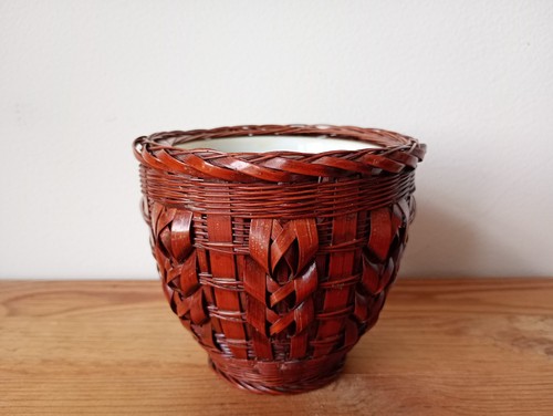 Panier bambou tressé - en, et