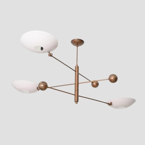 Lustre moderne laiton fait - laiton,
