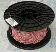 Fil de jarretière Téléphone 5/10 blanc/rouge 2 conducteurs entre 500 et 1000m