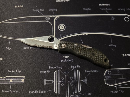 Spyderco lbk ladybug folding - spyderco,