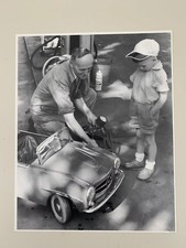 LITTLE RACER CAR,FERBEDO ,MERCEDES,RARE AUTHENTIC 1980's ART PRINT
