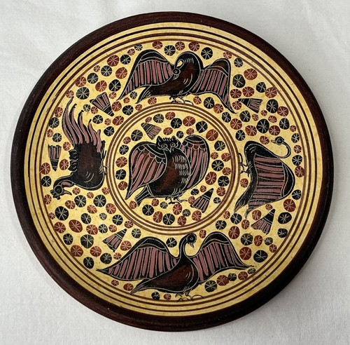 Assiette murale grecque - , peinte