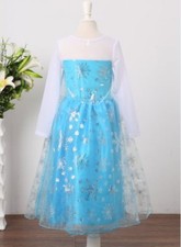 Robe Déguisement Costume Reine Neiges Frozen Elsa Anna Fille Princesse Noel