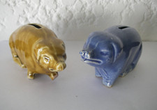 1 patte cassée 2 anciennes TIRELIRES à casser cochon Orchies st clément onnaing