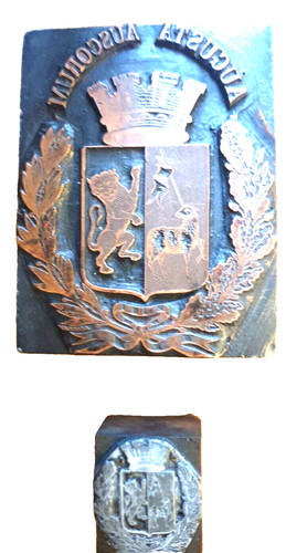 Matrice imprimerie blason de - -,