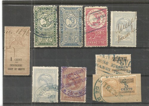 Timbres anciens france fiscaux - france,