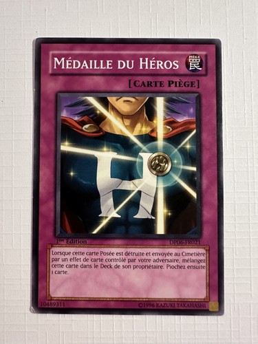 Carte médaille du - yu, oh