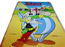 Plaque Métal Tôlée Vintage 20X30 ASTERIX OBELIX IDEFIX   BD  Neuf NEWS Grih
