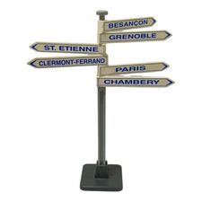 sympa panneau route TVI 3847  Playmobil ( journaliste   ) 1984