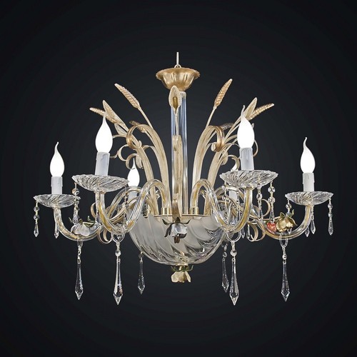 Lustre fer forgé cristal - fer,