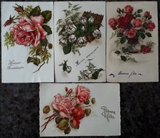 4 cards "Happy Birthday" and