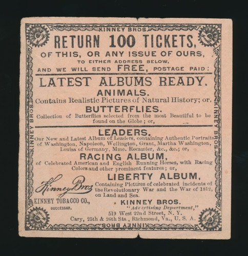 1889 kinney bros tobacco - 1889,
