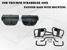 Sacoches Pour Triumph Scrambler 400X Avec Montage Noir
