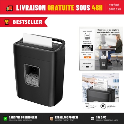 Destructeur documents coupe - de,