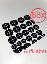 88x for BMW emblem sticker black gloss sticker corners rims 1 2 3 4 5 6 7 X