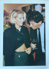 Ophélie Winter et Jack Lang , belle page photo 29x23 cms , papier épais et glacé