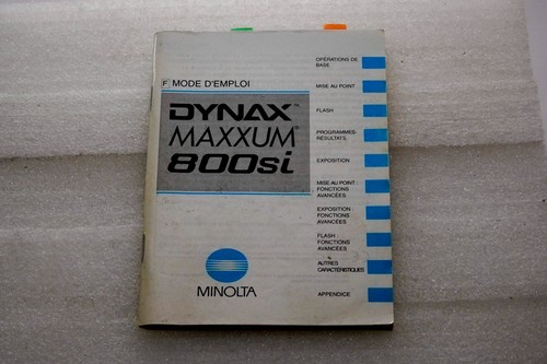 Mode emploi pour dynax - pour,