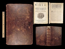 La Sainte Bible – Holy Bible – 1731 | de Sacy French Translation, Huge Folio