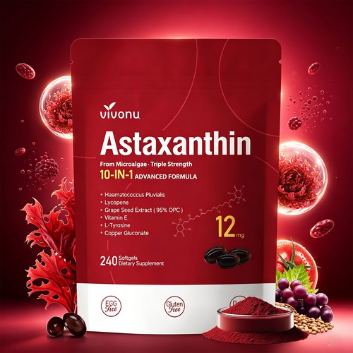 Astaxanthin 12mg 240 - , softgels
