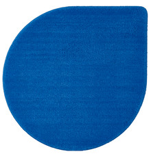 Tapis de bain IKEA BERGVATTNET, bleu, 24 x 24 po (60 x 60 cm) NEUF