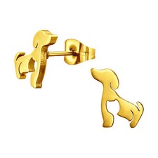 Clous d'oreille acier plaqué