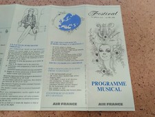 Dépliant Air France programme