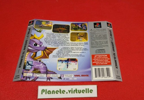 Jaquette spyro sony - jaquette,
