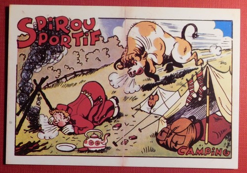 Jijé carte postale spirou - jijé;,