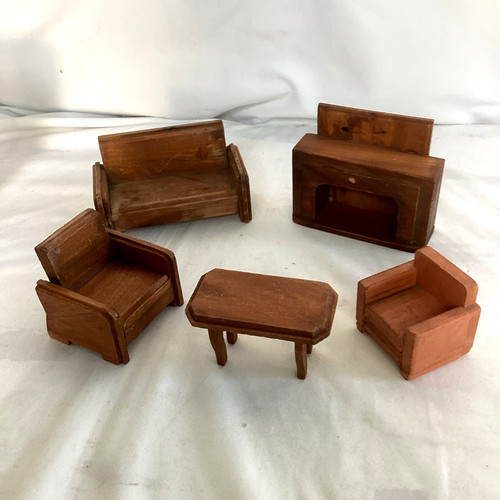 Vintage wood doll house - wood,