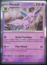 Carte Pokémon HOLO Mentali 033/131 PRE EV8.5 Evolutions Prismatiques FR NEUVE