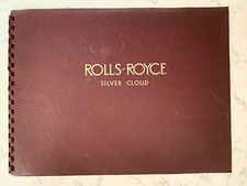1959 Rolls Royce Silver Cloud w/Division Lg.Color Prestigue Brochure Spiral RARE