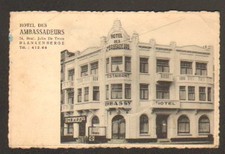BLANKENBERGE (BELGIUM) HOTEL DES AMBASSADEURS pub. mural REDS