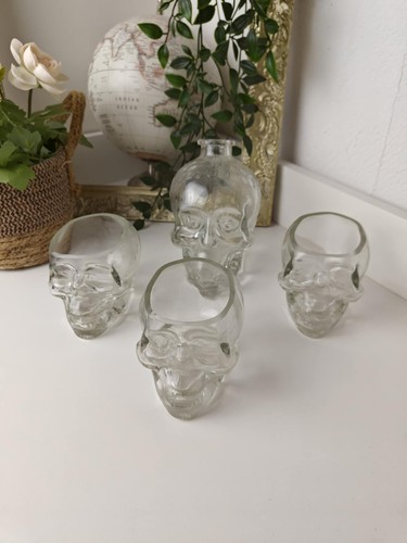 Lot verres bouteille tête - lot,