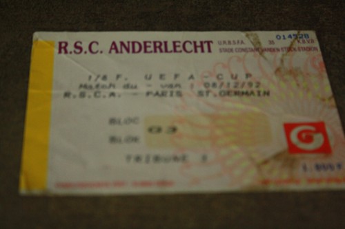 Ticket anderlecht psg - psg,