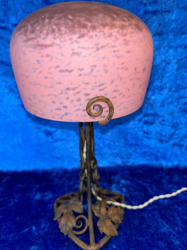 Lampe art deco pate verre - art,