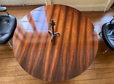 ARNE JACOBSEN "Super circle" Table basse Palissandre de Rio 145cm