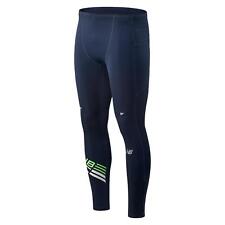 New Balance HOMME Imprimé Impact Course Leggings Collant Marine Gym Entraînement