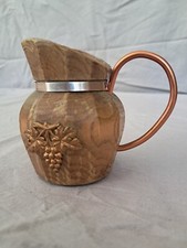 Rare Wooden and Copper Jug / Pitcher