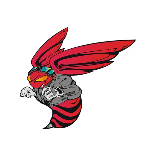 Sticker plastifié frelon - sticker,