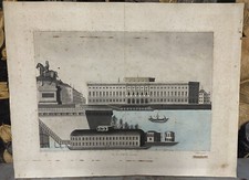 Vue Hôtel des Monnaies Paris Dessin Aquarelle Projet Architecture Architecte