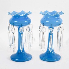 Blue Opaline Mantel Luster