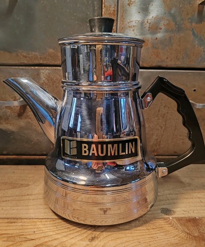 Cafetière cuivre chromé - cafetière,