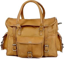 Sac À Bandoulière Vintage En Cuir De Chèvre Fossil Chocolat Foncé Robuste